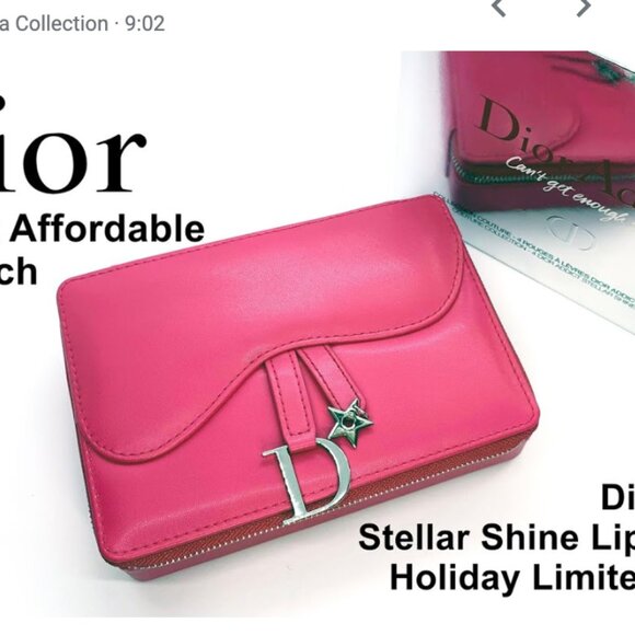 Dior Addict Stellar Shine Lipstick Set – Dior Saddle Clutch Limited Edition NIB - Picture 6 of 16